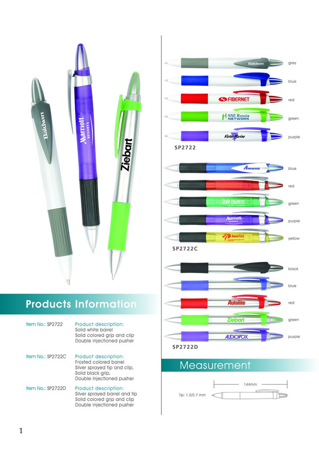 Maxmore Trading Co., Ltd. Plastic Pen series